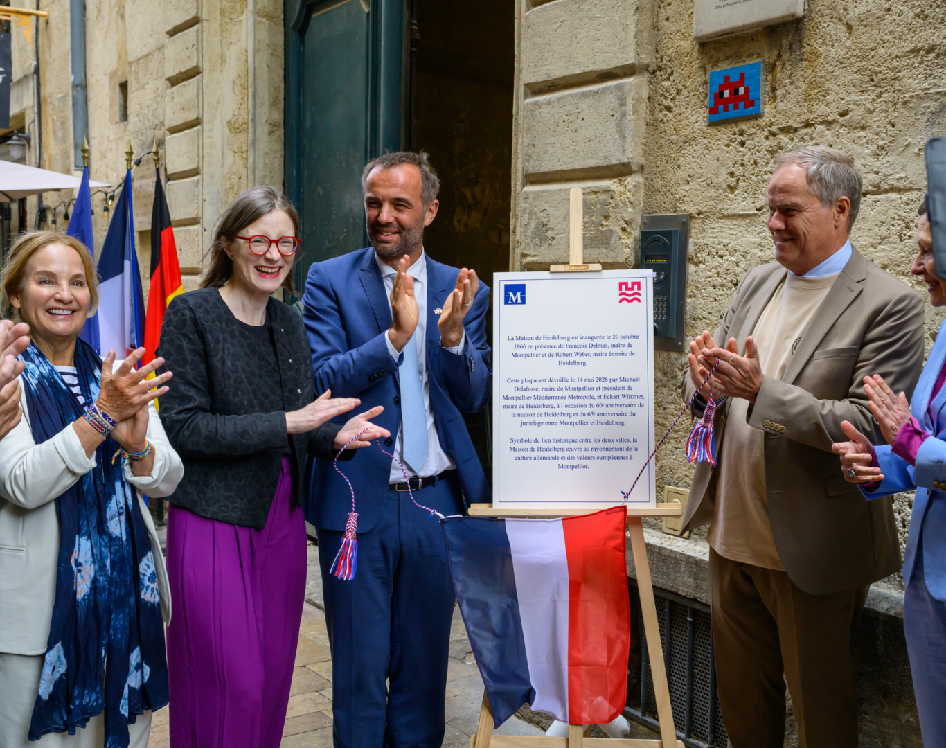 plaque anniversaire 60 ans maison de Heidelberg 