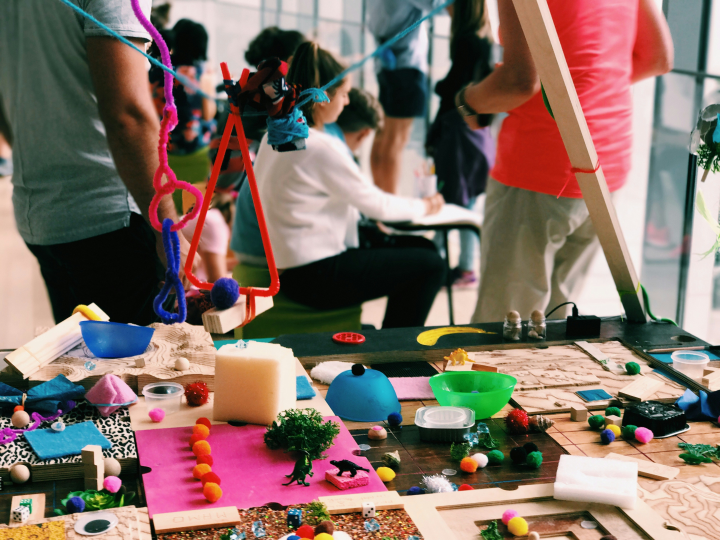 atelier décore ton parc avec des matériaux de récupération 