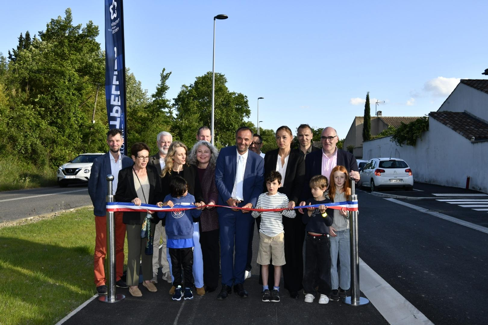 Piste cyclable Prades le Lez