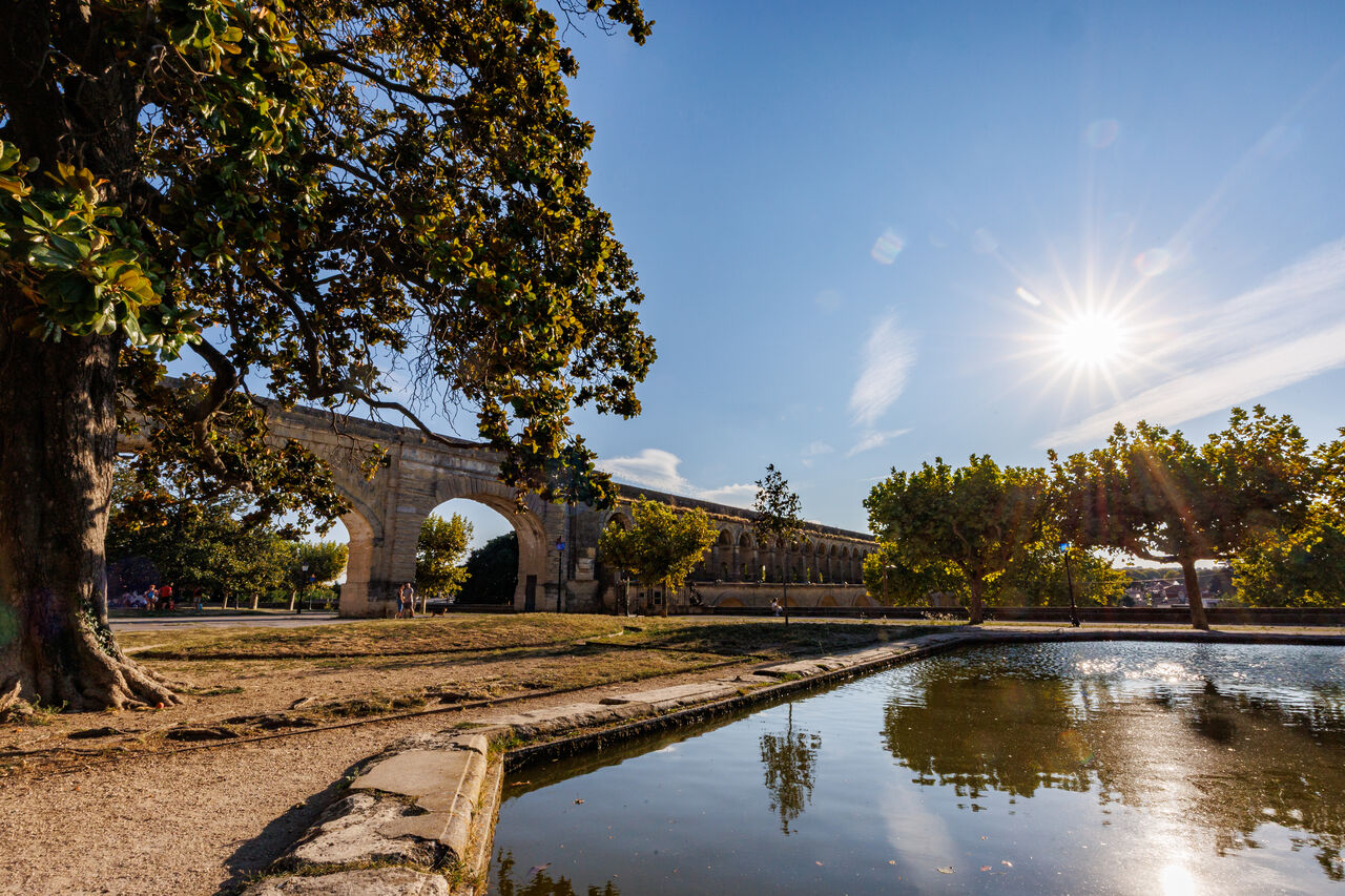 la chaleur au Peyrou
