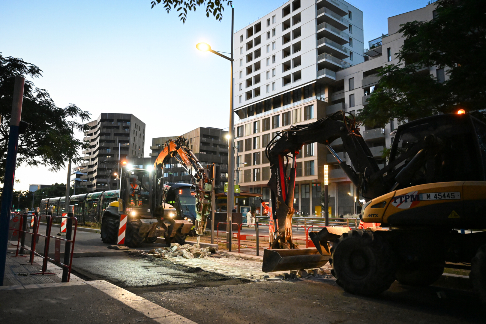 travaux de avenue Raymon Dugrand