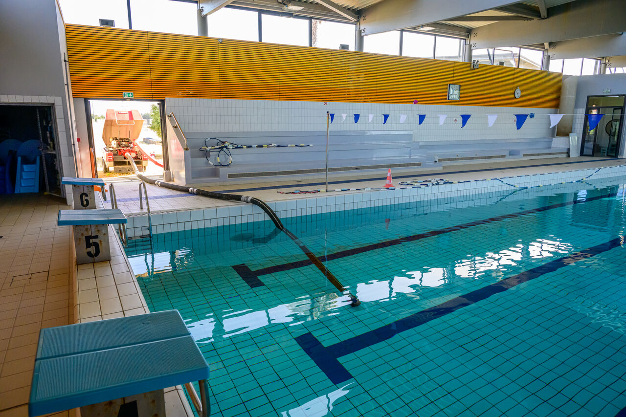 Pompage bassion piscine Poseidon Cournonterral par le Sdis 34