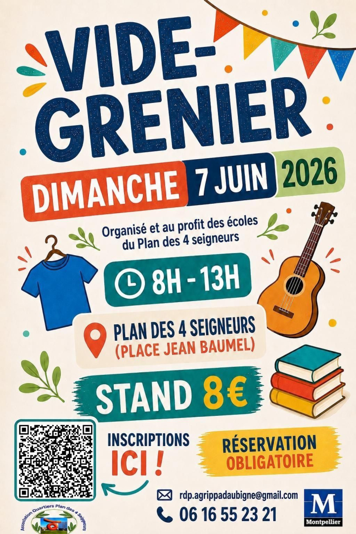 affiche vide grenier