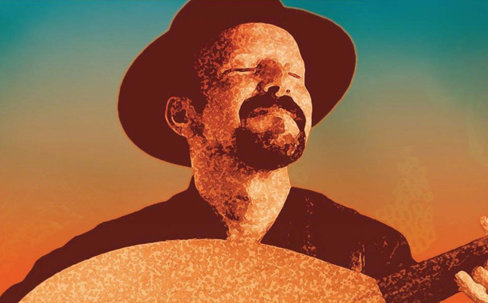 Dessin coloré du musicien Fethi Tabet