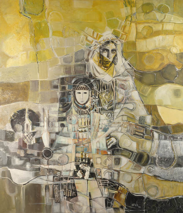 Tableau de Tayeb Arab - La jeune mariée