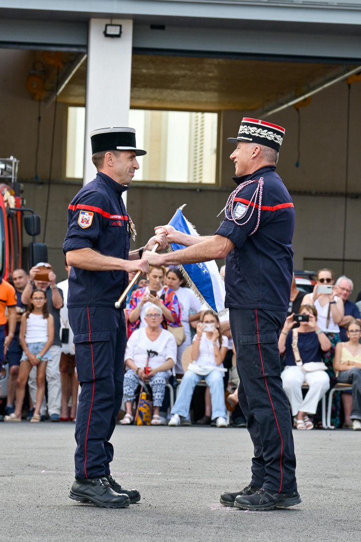 Prise de commandement du commandant Treilhes