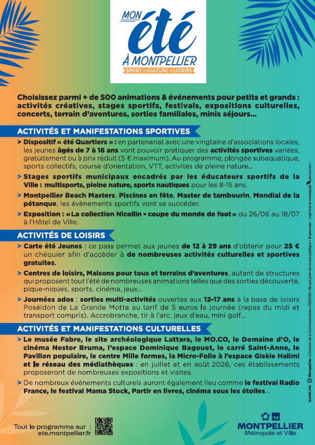 Mon été à montpellier