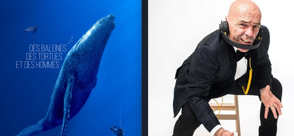 Montage film avec baleine et photo de Philippe Corti