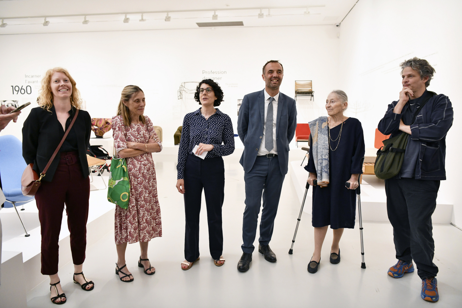 Visite de l'exposition au musée Fabre en présence notamment de Maïa Paulin et son fils Benjamin