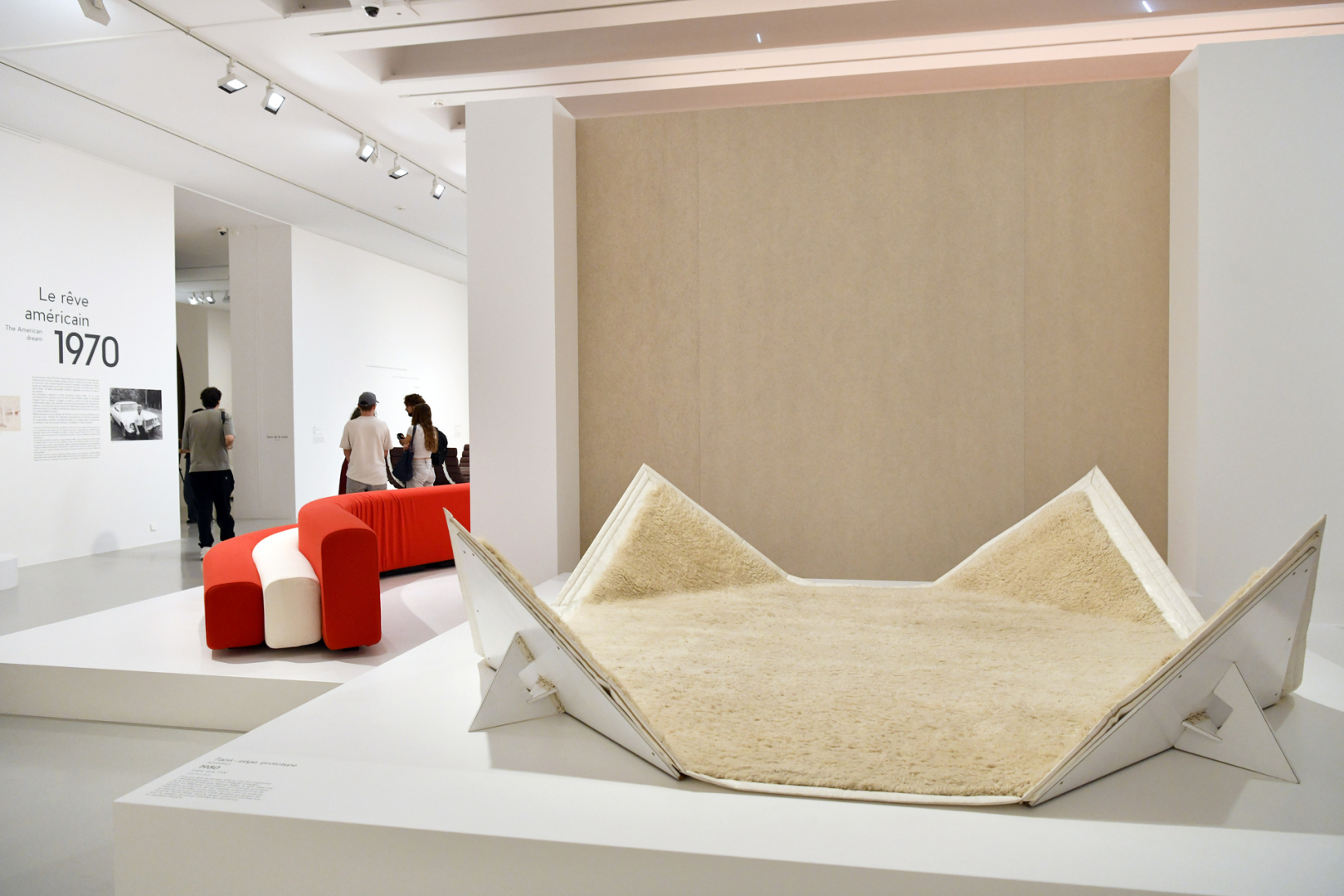 Le Tapis siège qui était dans la maison d'enfance de Benjamin Paulin, exposé au musée Fabre