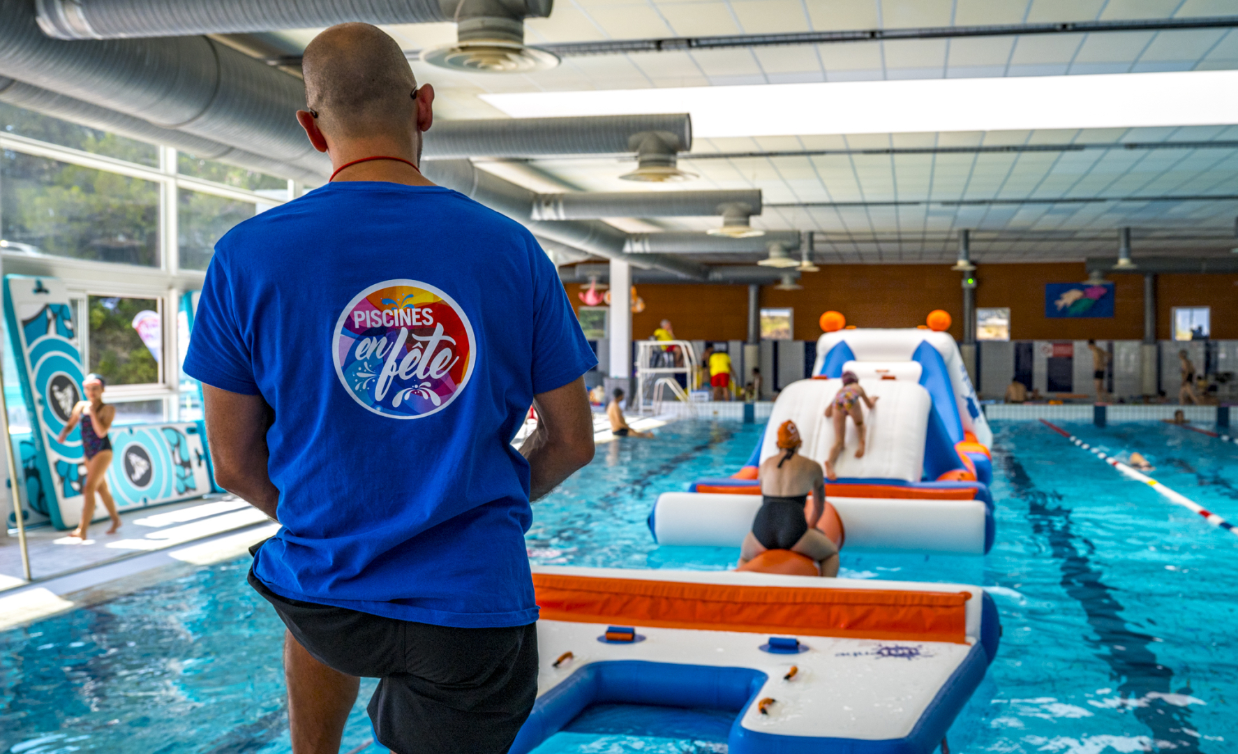 Les piscines sont en fête comme ici à Alex Jany à Jacou