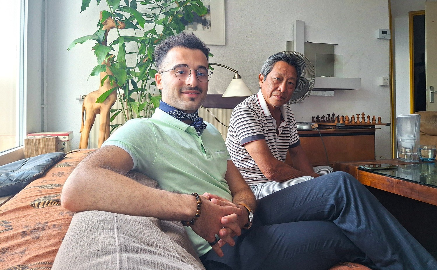 Jean et Amin, le binôme étudiant et senior du dispositif "1, 2 et Toit"