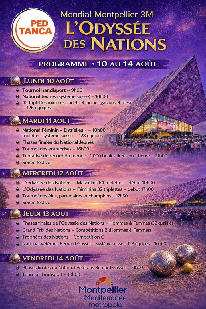 Programme de la compétition