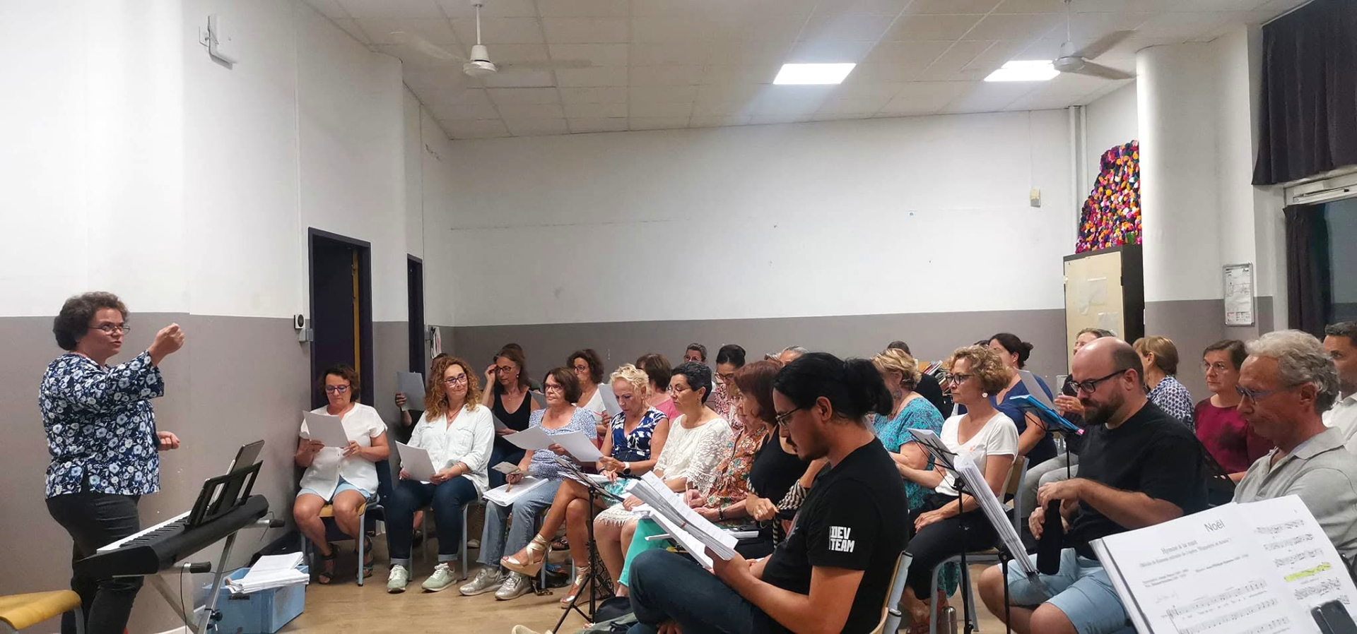 Ambiance de répétition à l'école Jean Moulin