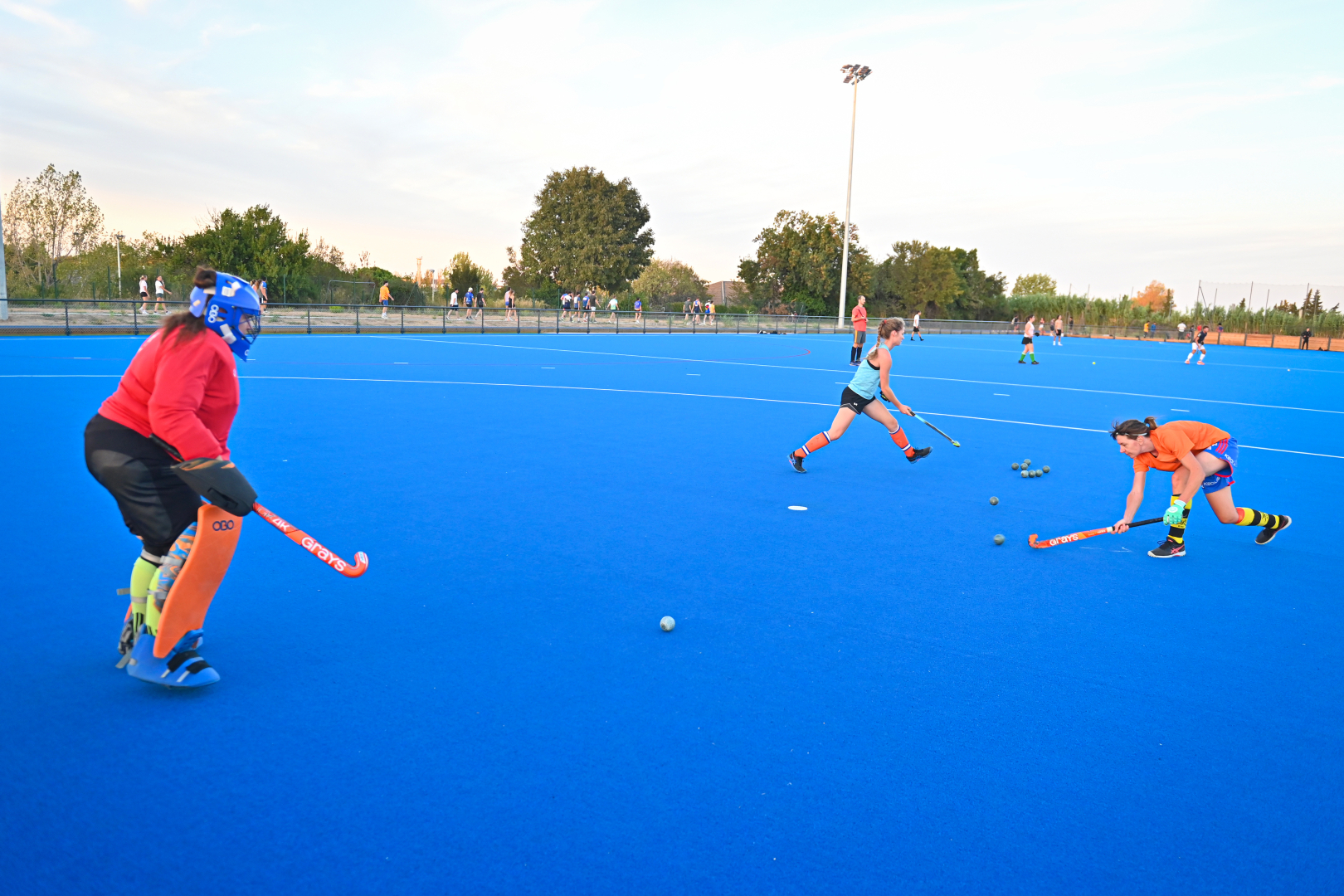Entraînement côté gardienne