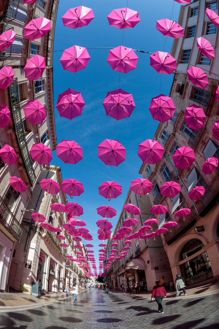 parapluies octobre rose