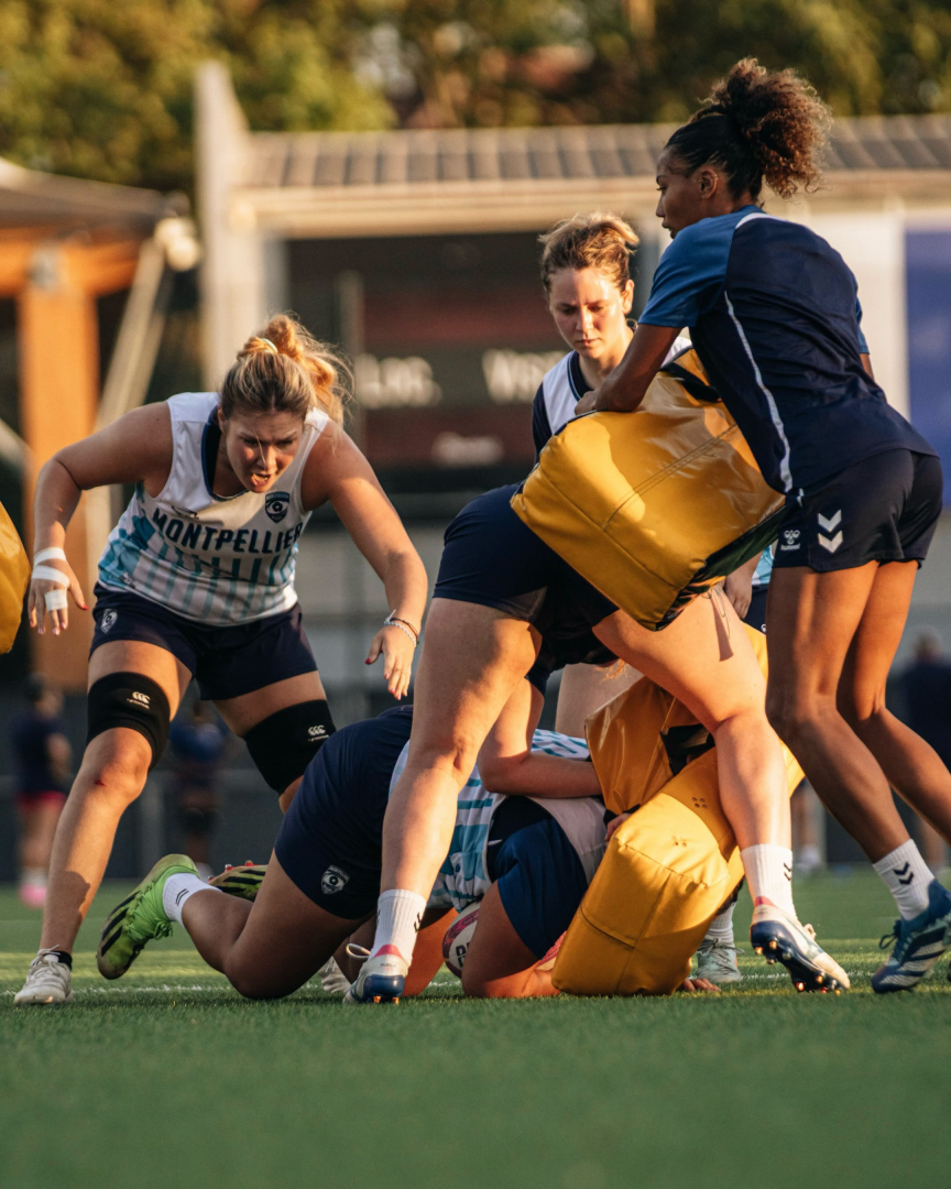 Les joueuses du MHR F à l'entraînement 
