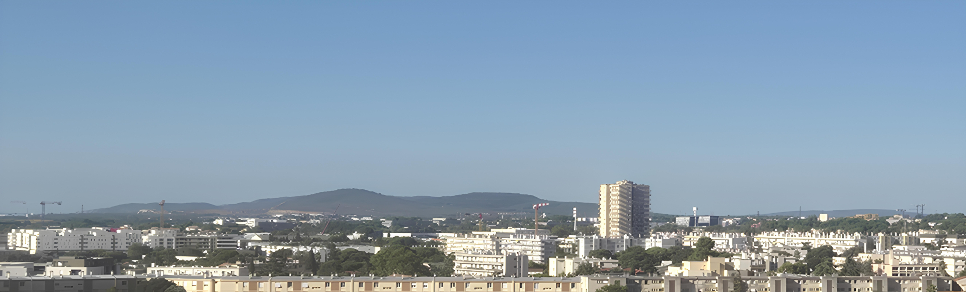 vue aérienne du quartier 