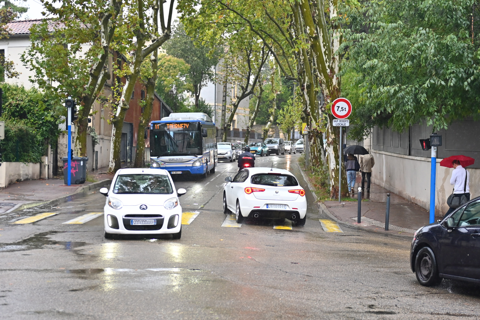 Circulation sur le boulevard Berthelot