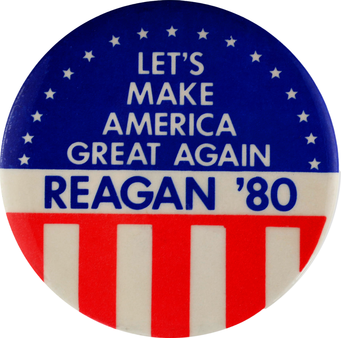 badge Reagan 1980