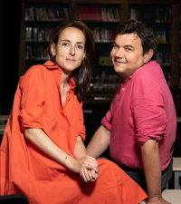 Portrait de Julia Cagé et Thomas Piketty