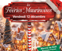 visuel de noël village et sucreries à Maurin