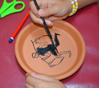 atelier de peinture décors grecs