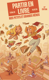 l'affiche de partir en livre