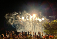 feux d'artifice à Villeneuve-les-Maguelone