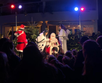 photo spectacle anges et père noël
