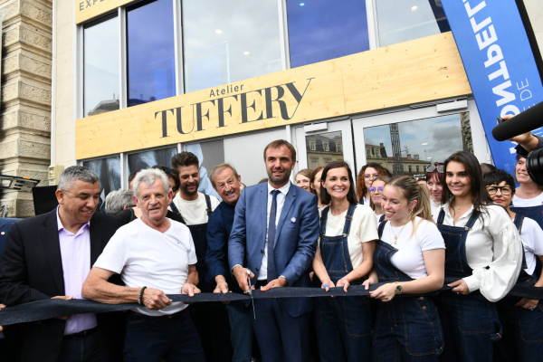 Inauguration du concept store Atelier Tuffery sur la Comédie le 8 juin dernier, en présence de Michaël Delafosse