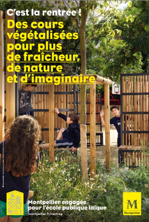 végétalisation des cours d'école Montpellier