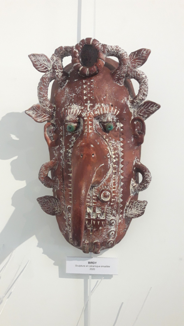 Masque sculpté d'Alain Kieffer