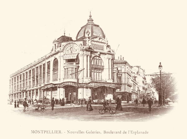 Les Nouvelles Galeries, achevées en décembre 1898 par l'architecte Léopold Carlier