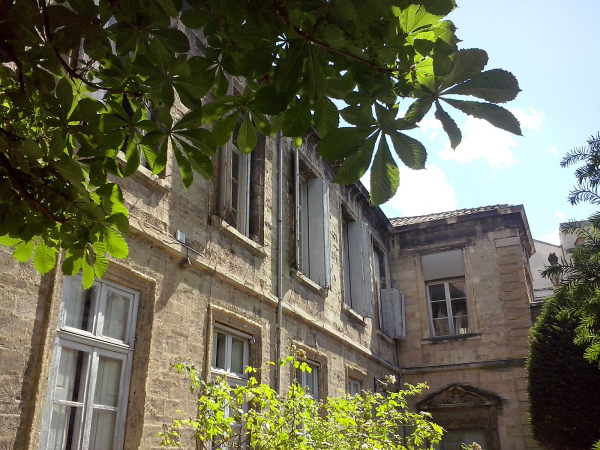 Jardin et cour intérieure de l'Hôtel des Trésoriers de la Bourse