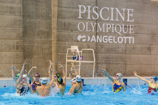 Présente en mai, l'équipe de natation artistique d'Ukraine, reviendra fin juillet 