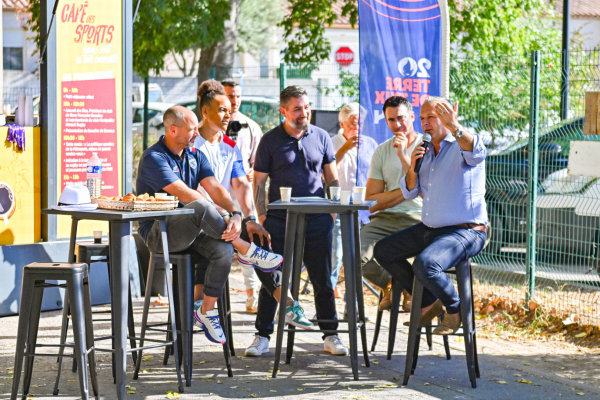 Présentation de la politique sportive de la Métropole au dernier Café des sports à Beaulieu