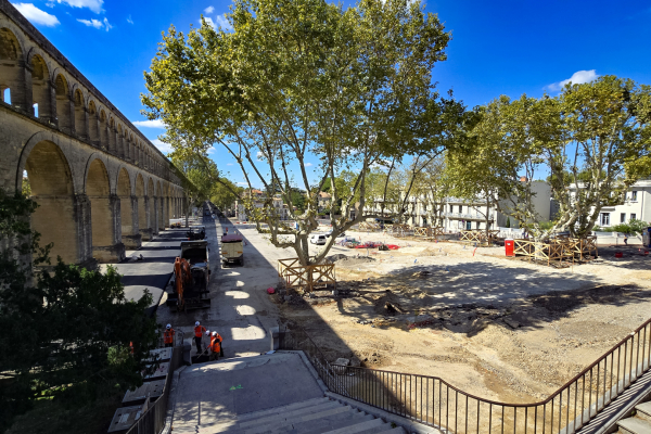 Place Max Rouquette en travaux 