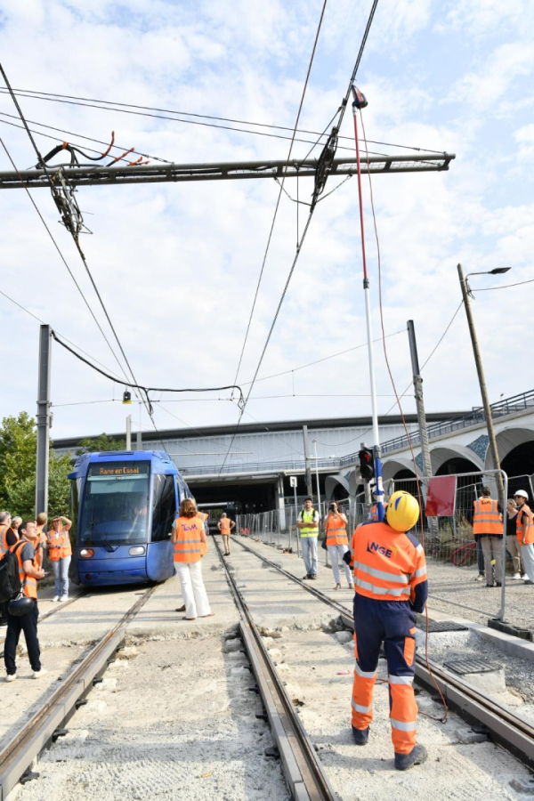 Vérification des lignes aériennes de contact