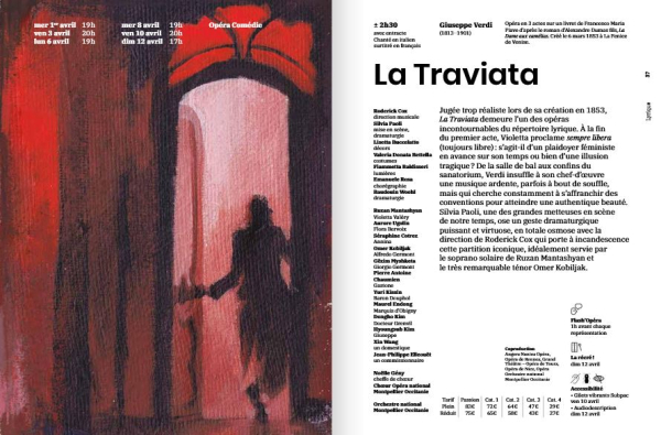 illustration pour la Traviata