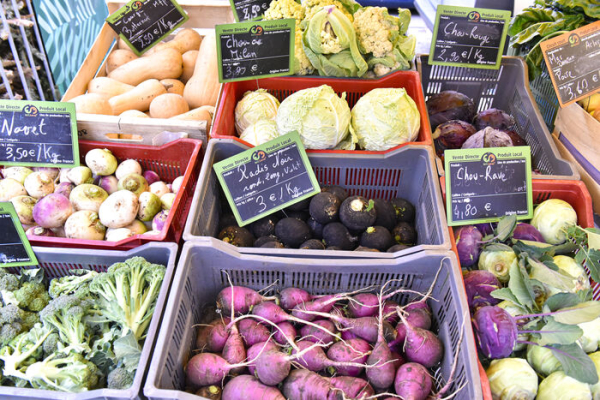 illustration étal marché