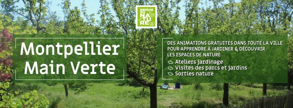 Bannière Montpellier main verte