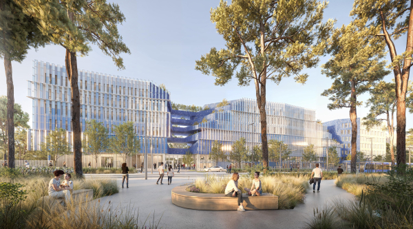 perspective d'architecte du futur siège d'Altémed