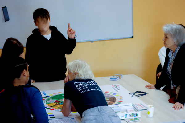 table atelier Prévention MAIF intervenantes enfants 