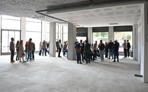 à l'intérieur de la future boulangerie