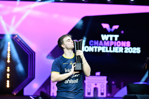 Le Suédois Truls Moregard, qui s'est incliné l'an dernier face à Alexis Lebrun a remporté l'édition 2025 du WTT Champions Montpellier