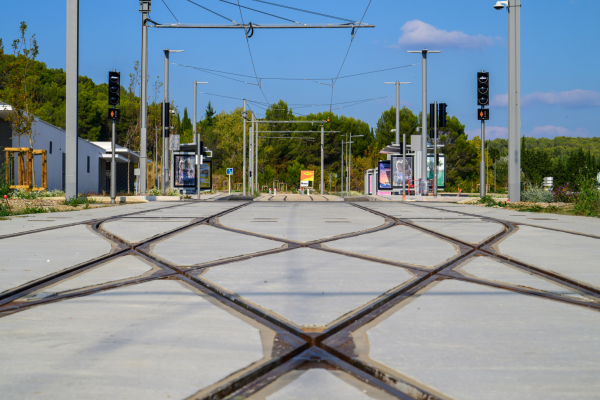 La ligne 5 au terminus "Clapiers"