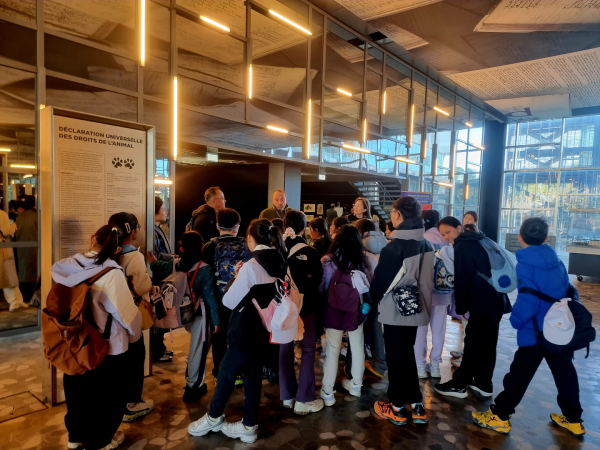 dans le hall de l'hotel de ville