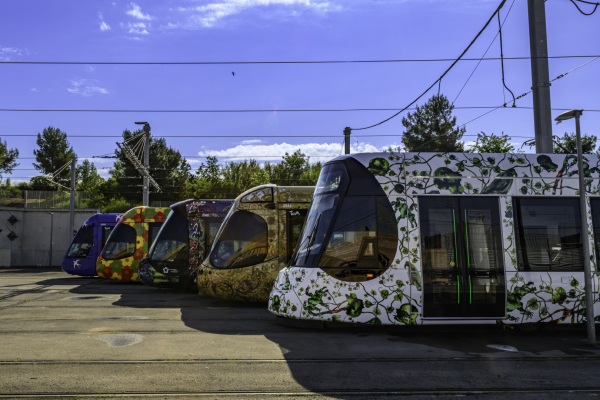 Cinq lignes de tramway, cinq oeuvres d'art !