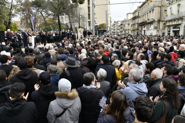 La foule à Clemenceau pour le moment inaugural